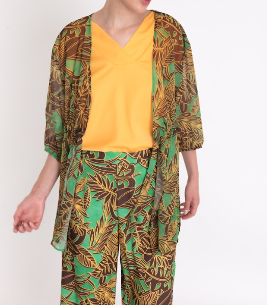 CHAQUETA AJUSTABLE ESTAMPADA