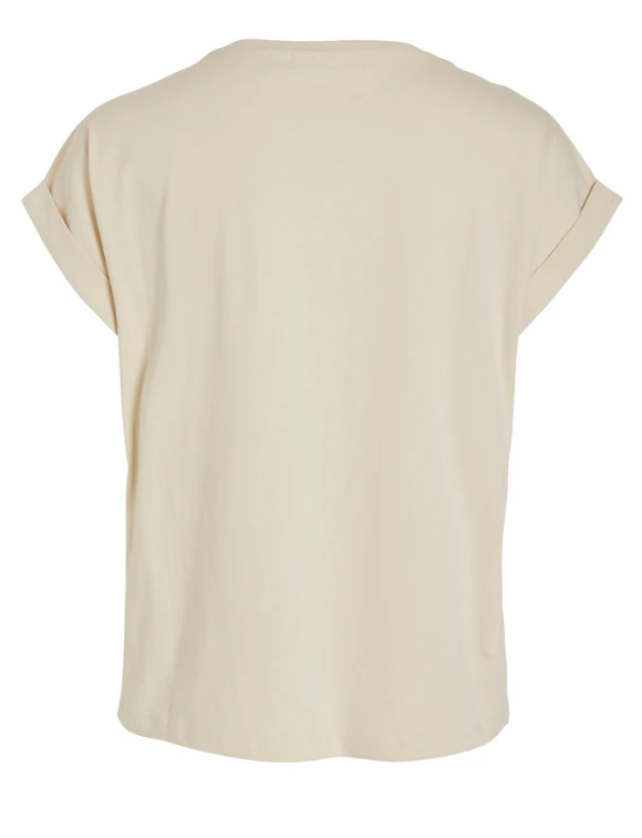 CAMISETA MANGA CORTA BEIGE