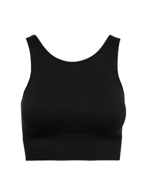 TOP CUELLO EN U NEGRO