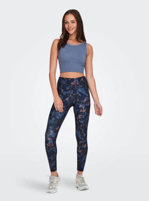 TOP CUELLO EN U AZUL