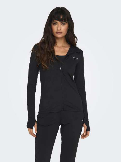 SUDADERA CON CAPUCHA NEGRA