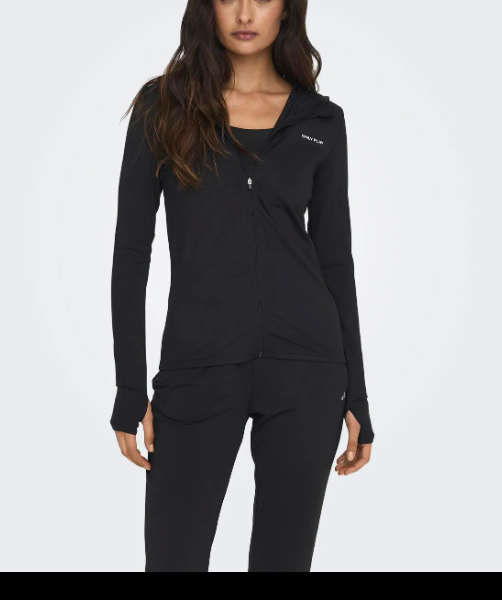 SUDADERA CON CAPUCHA NEGRA
