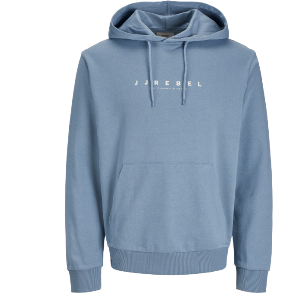 SUDADERA CON CAPUCHA MANGA LARGA AZUL