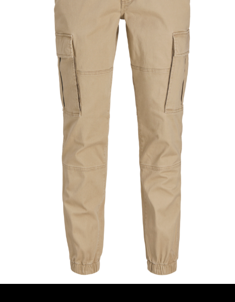 PANTALON CARGO PUÑO BEIGE