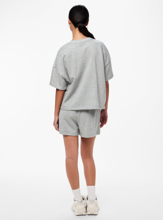 SUDADERA MANGA CORTA GRIS