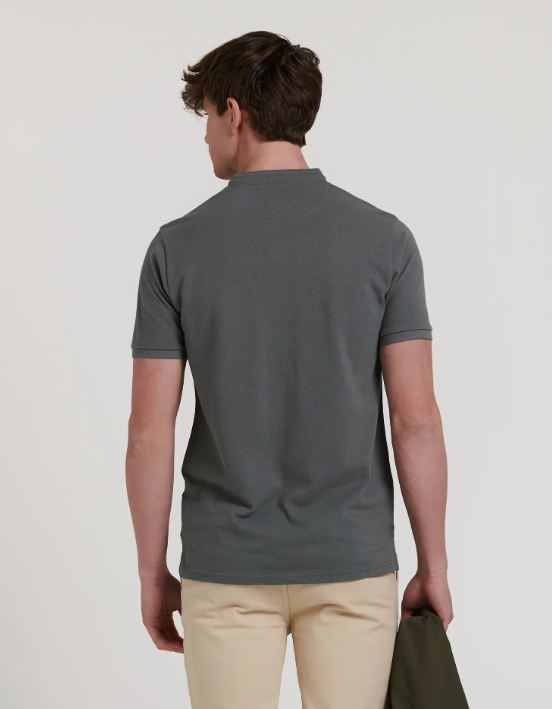 POLO LISO CUELLO MAO KAKI