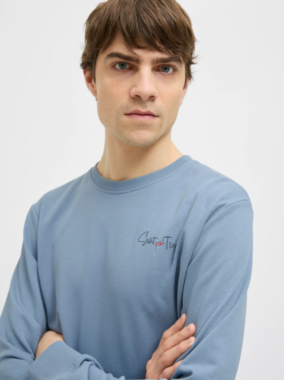 SUDADERA LIGERA AZUL CLARO