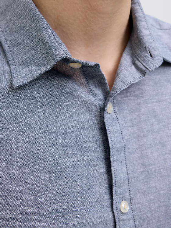 CAMISA MANGA CORTA AZUL