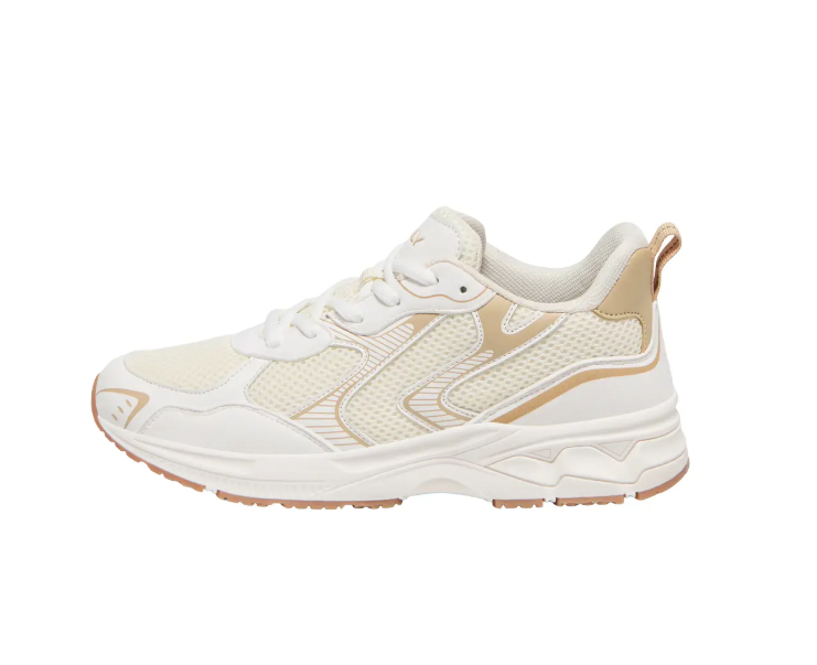 ZAPATILLA DEPORTIVA BLANCA Y BEIGE