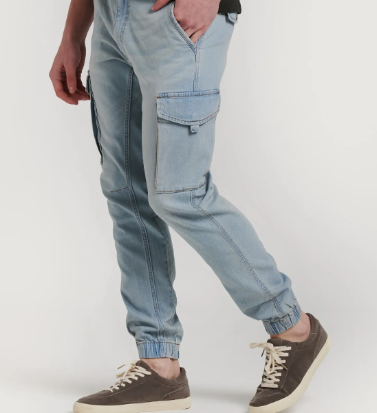 PANTALON VAQUERO JOGGER CARGO