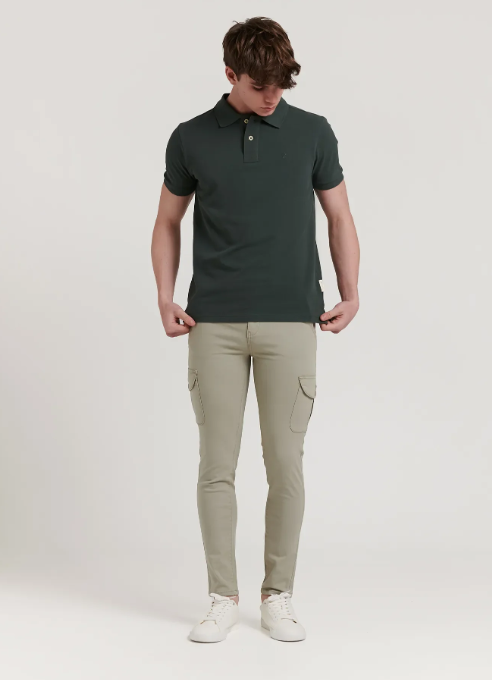PANTALON CHINO CARGO KAKI