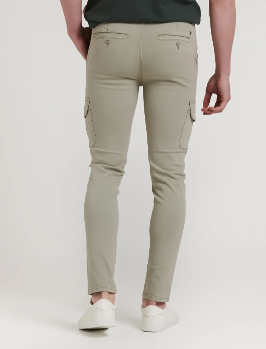 PANTALON CHINO CARGO KAKI