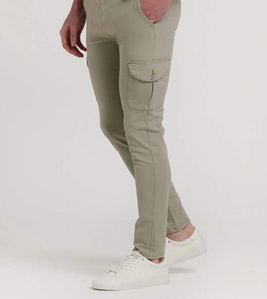 PANTALON CHINO CARGO KAKI