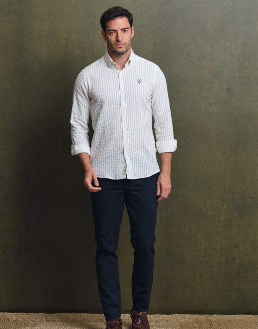 CAMISA AMALFI CAMEL