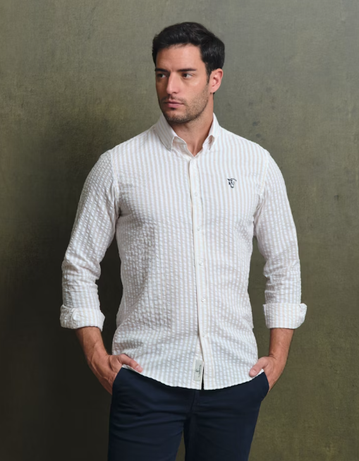 CAMISA AMALFI CAMEL