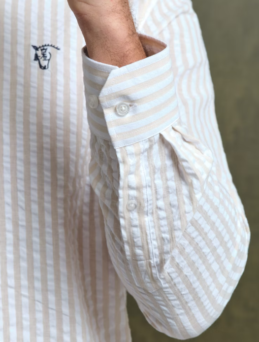 CAMISA AMALFI CAMEL