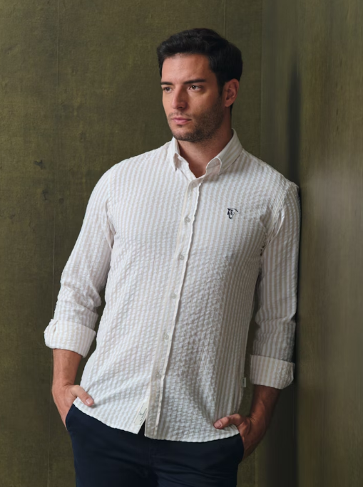 CAMISA AMALFI CAMEL