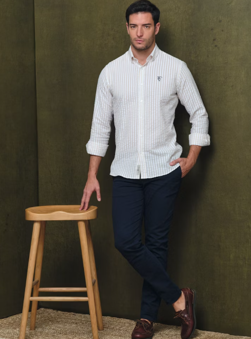 CAMISA AMALFI CAMEL