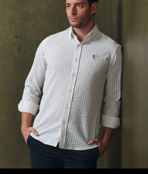 CAMISA AMALFI CAMEL