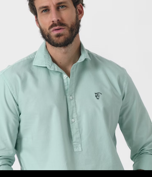 CAMISA POLERA GARMENT AGUA