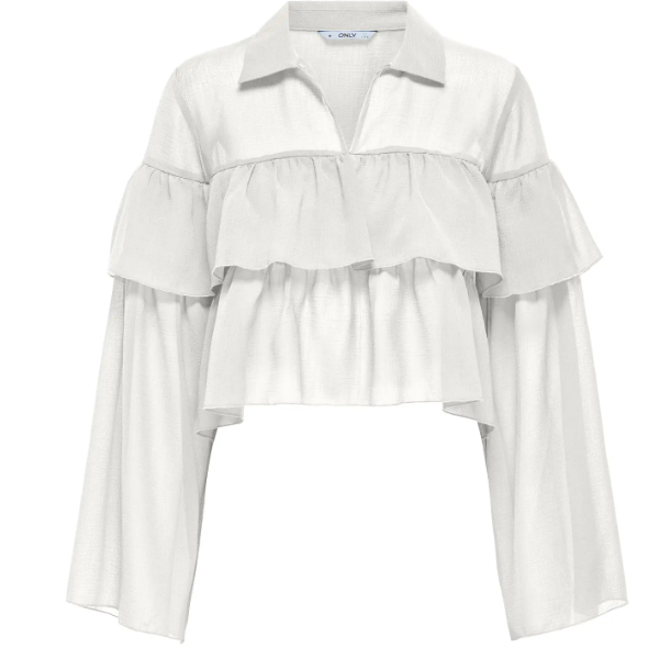 TOP VOLANTES  BLANCO