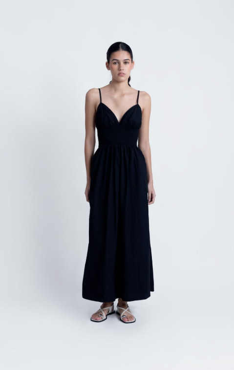 VESTIDO MIDI BORDADO