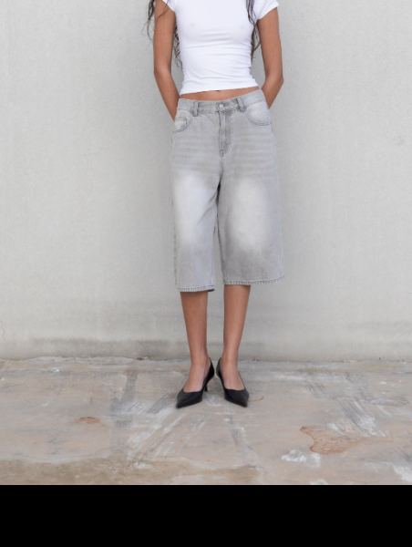 BERMUDA DENIM OVERSIZE