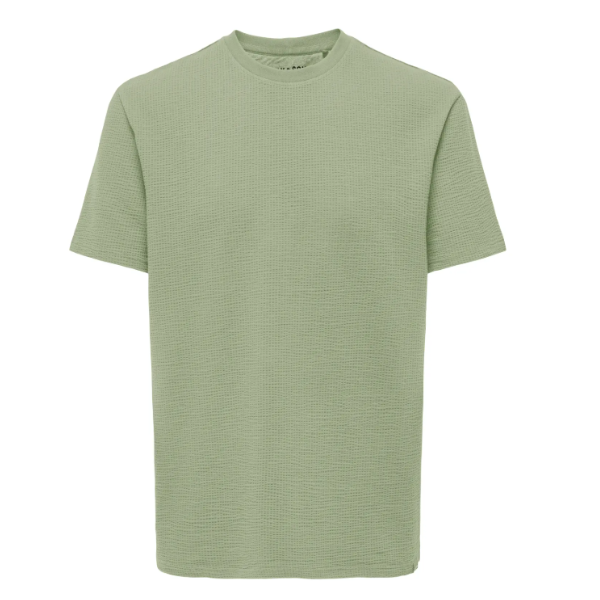 CAMISETA MANGA CORTA TEXTURA VERDE