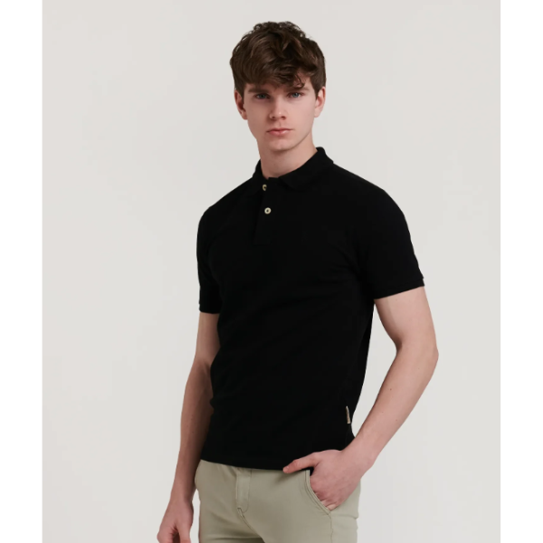 POLO LISO PREMIUM NEGRO