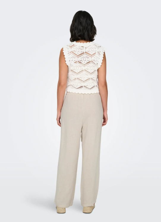PANTALON LINO BEIGE