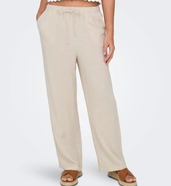 PANTALON LINO BEIGE