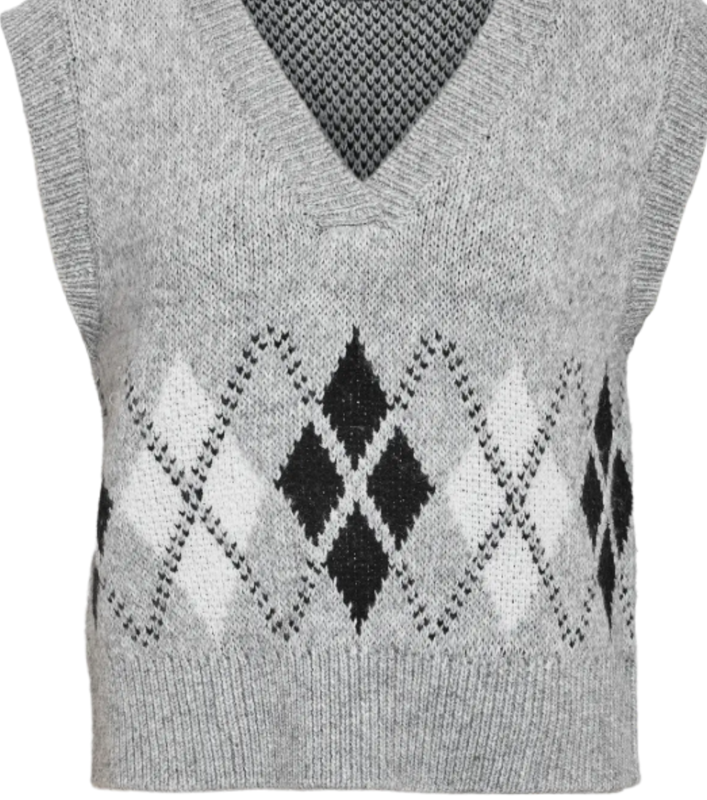 CHALECO DE PUNTO GRIS