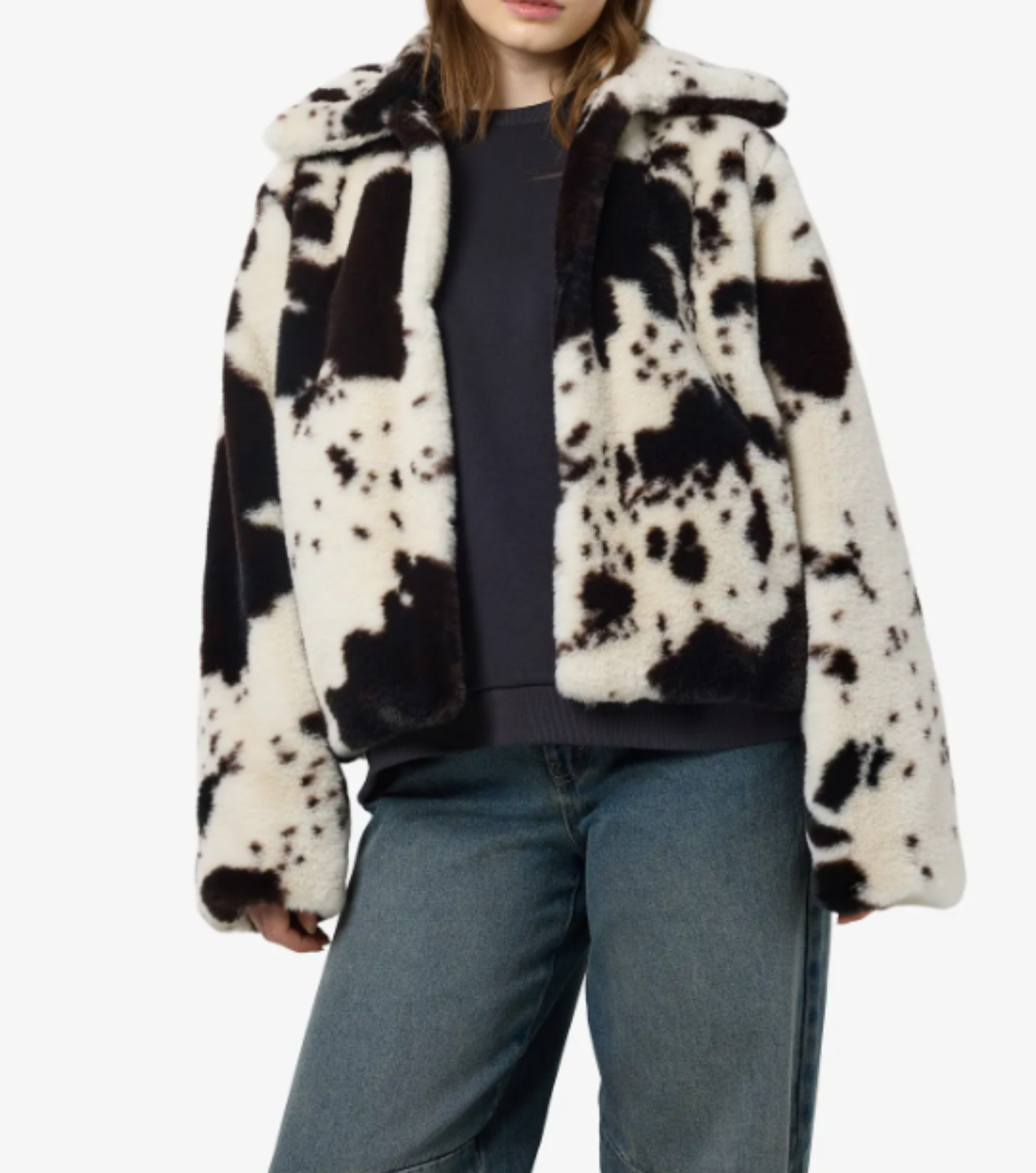 CHAQUETA DE PIEL SINTETICA VACA
