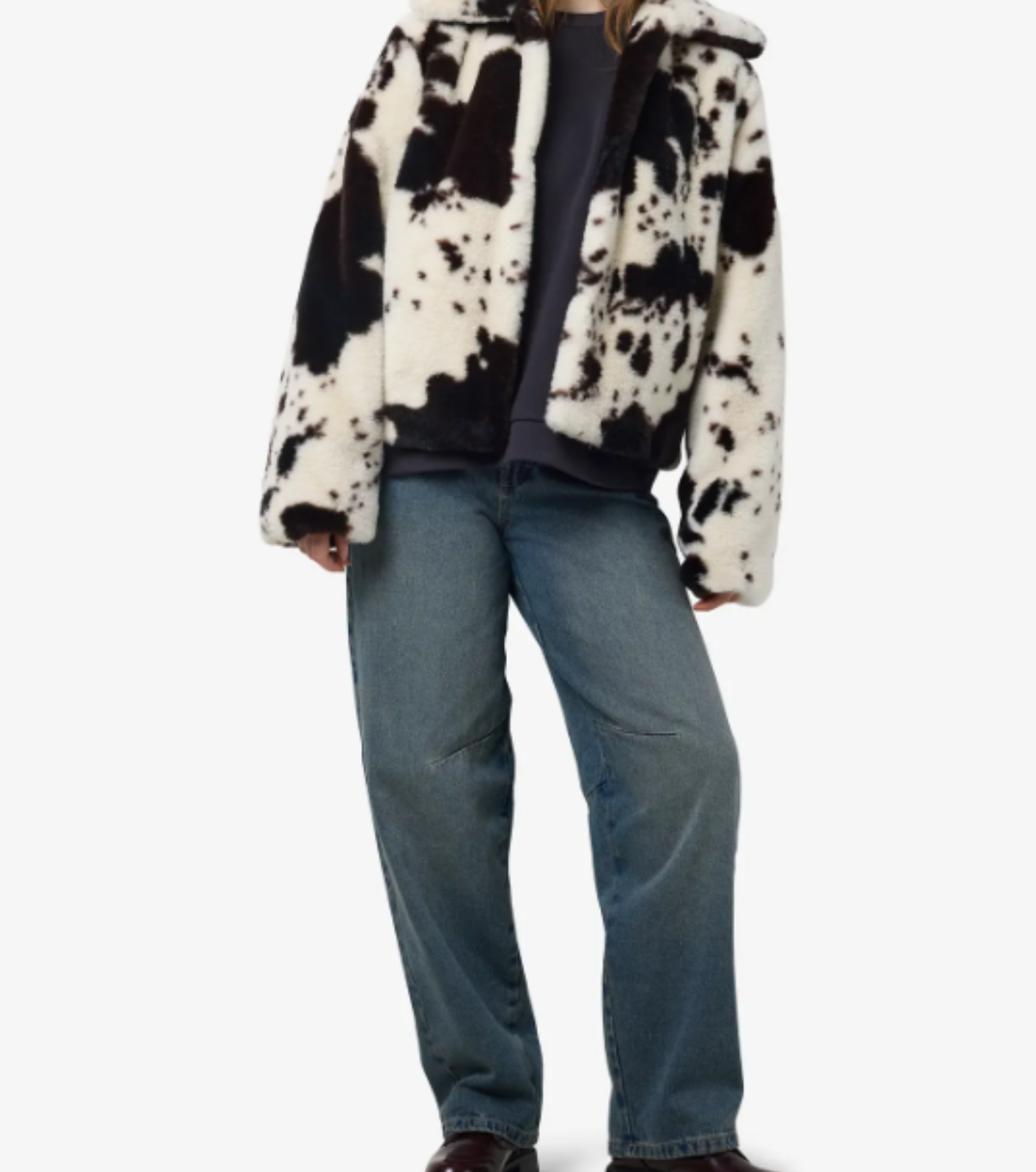 CHAQUETA DE PIEL SINTETICA VACA