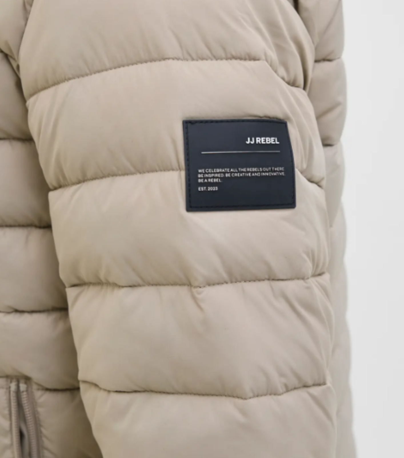 CHAQUETA ACOLCHADA BEIGE