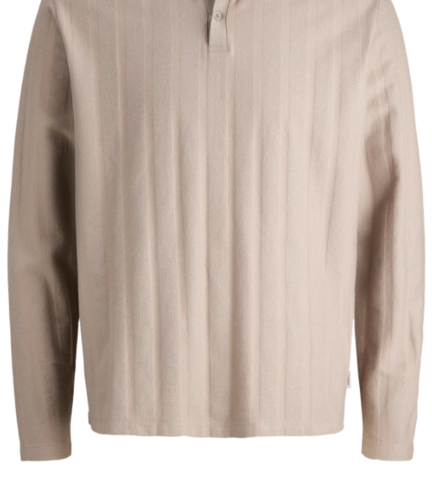 POLO MANGA LARGA BEIGE