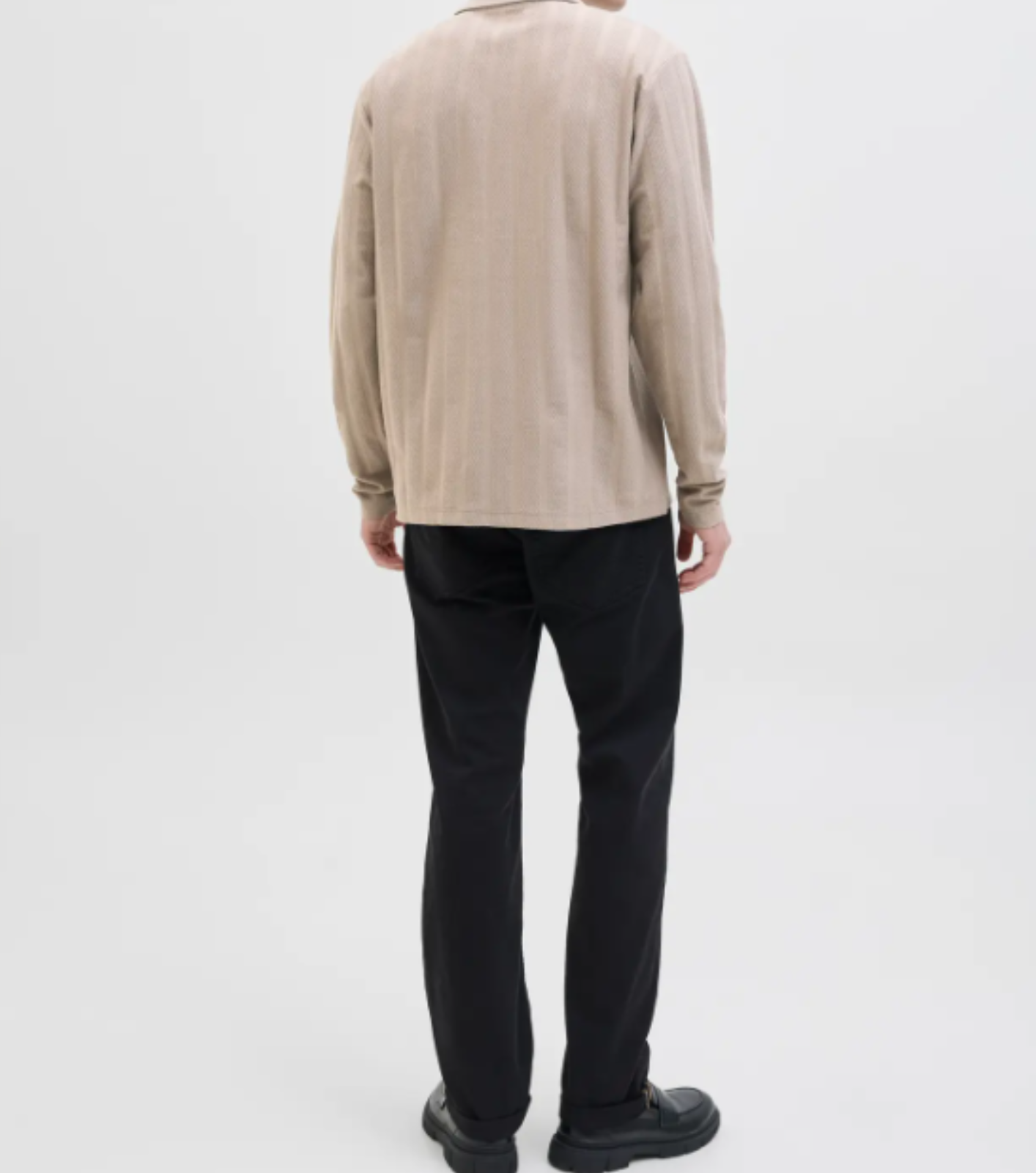 POLO MANGA LARGA BEIGE