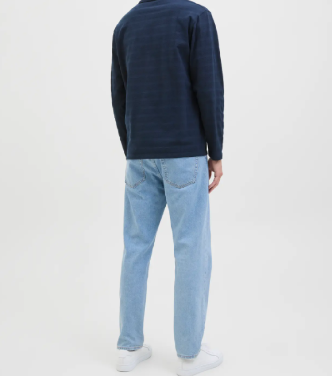 POLO MANGA LARGA MARINO