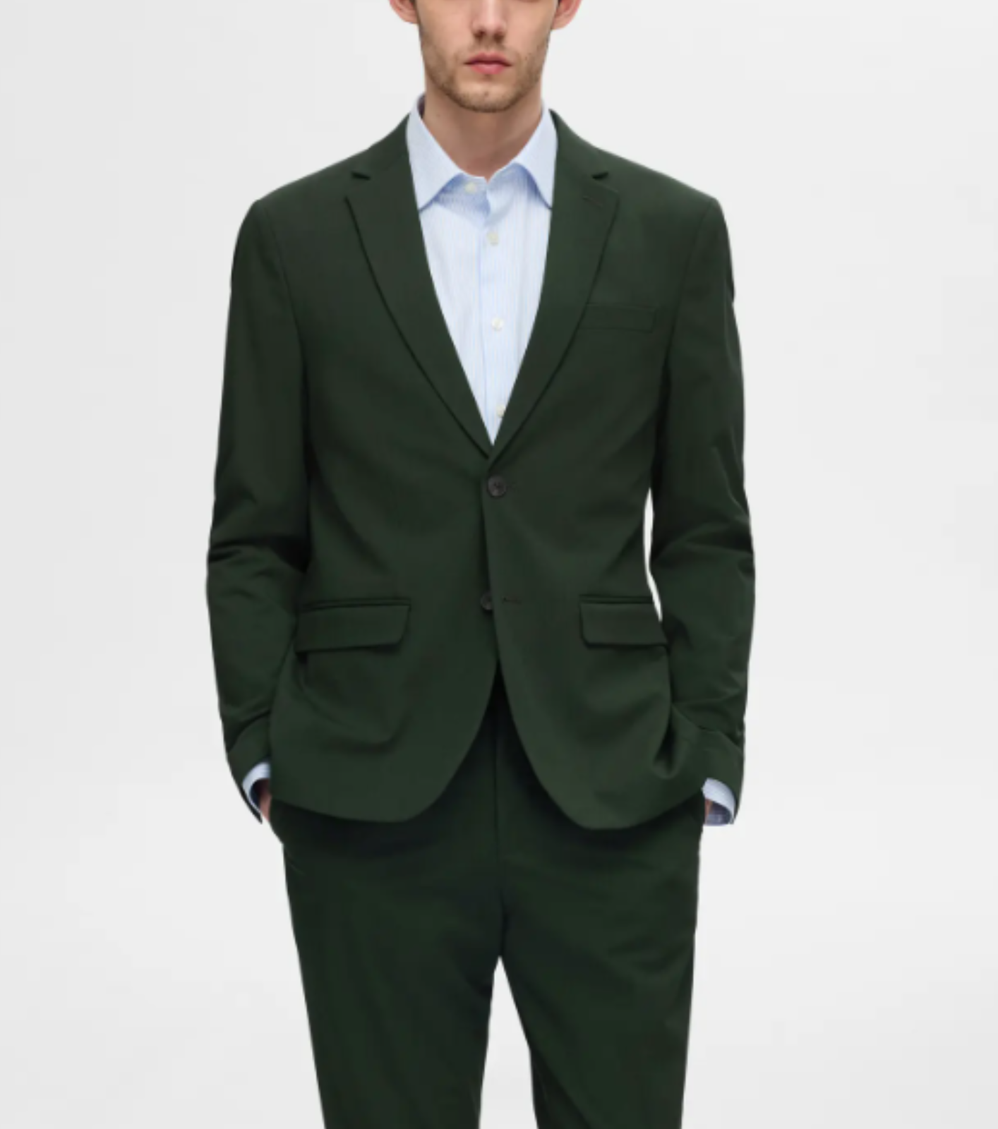 BLAZER TRAJE VERDE BOTELLA