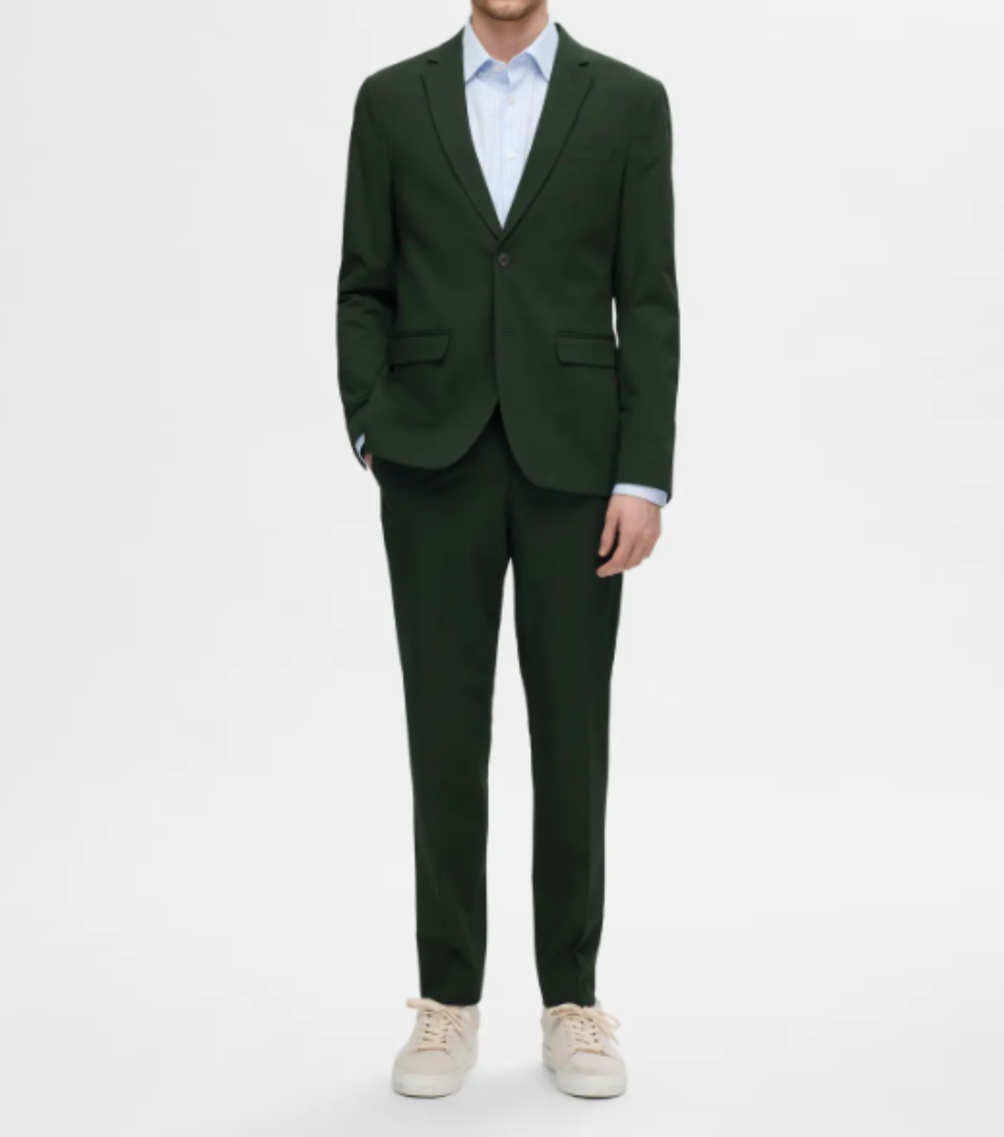 BLAZER TRAJE VERDE BOTELLA
