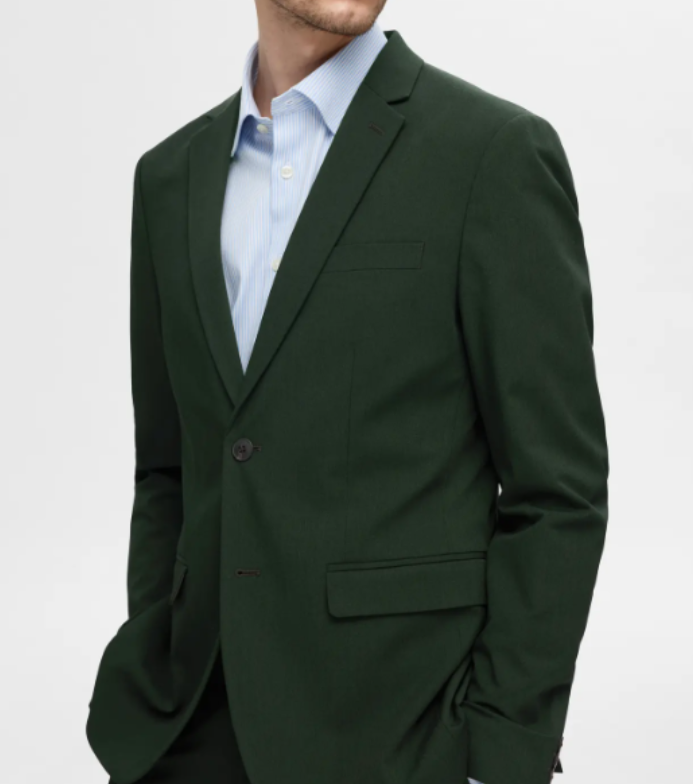 BLAZER TRAJE VERDE BOTELLA