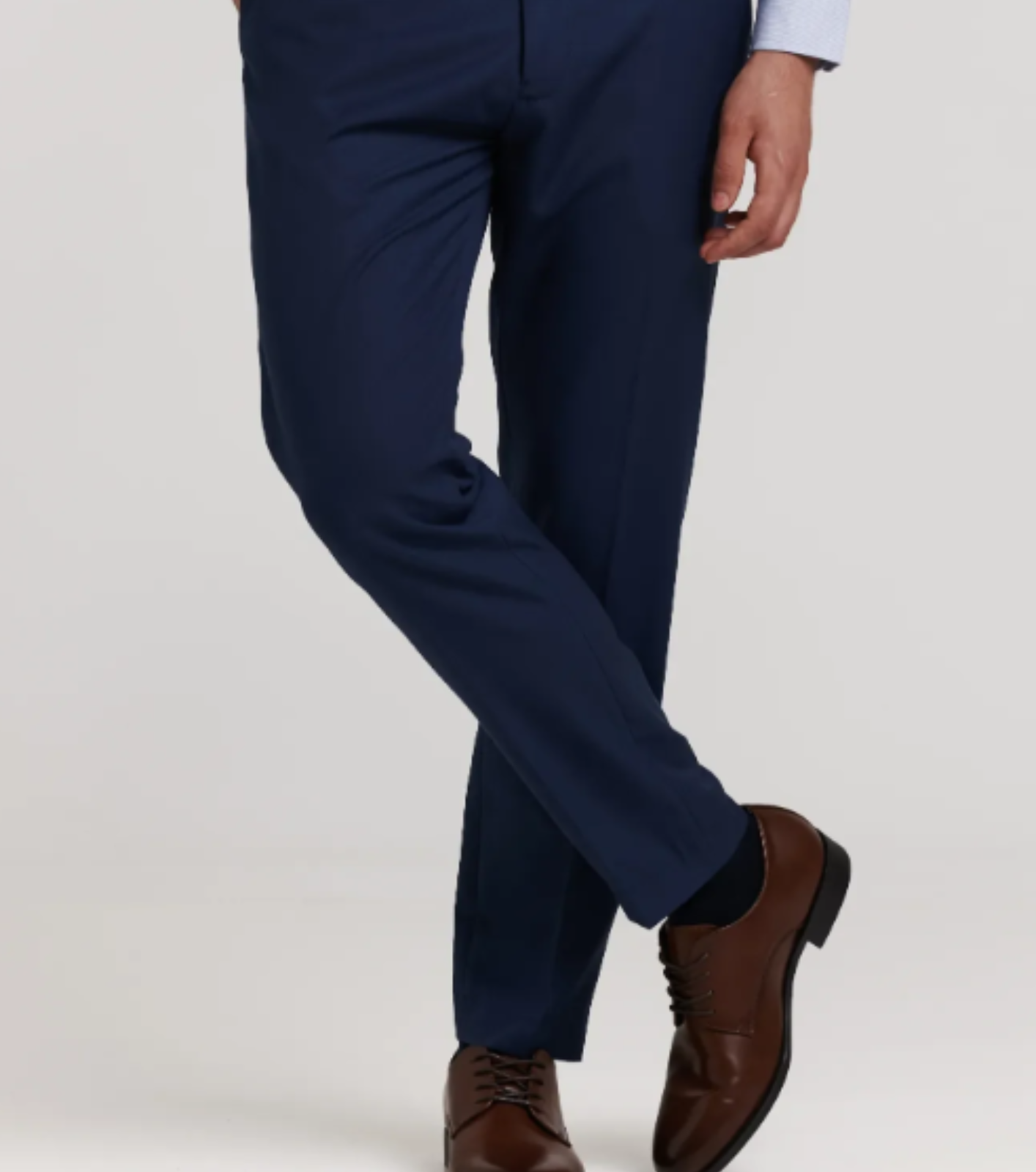 PANTALON DE TRAJE TWILL MARINO