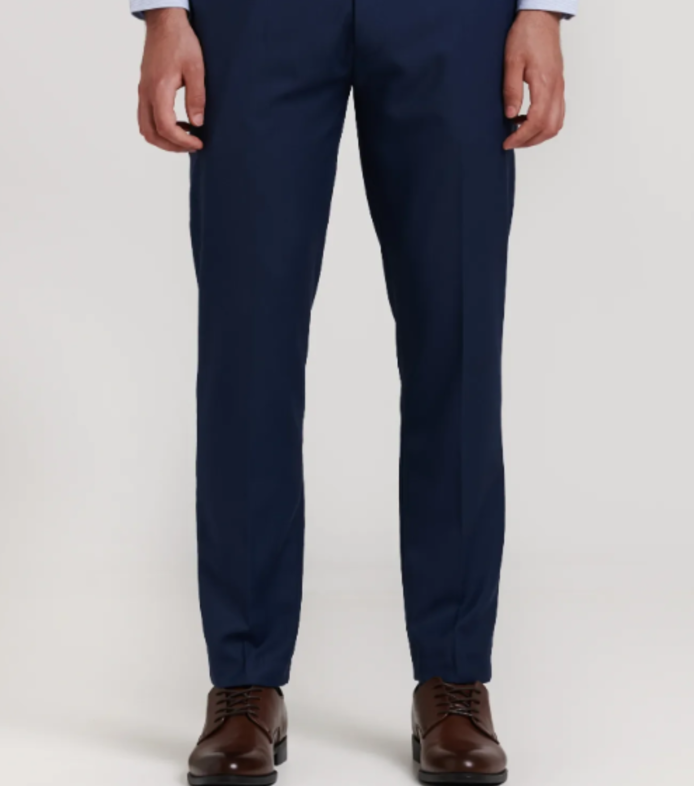 PANTALON DE TRAJE TWILL MARINO