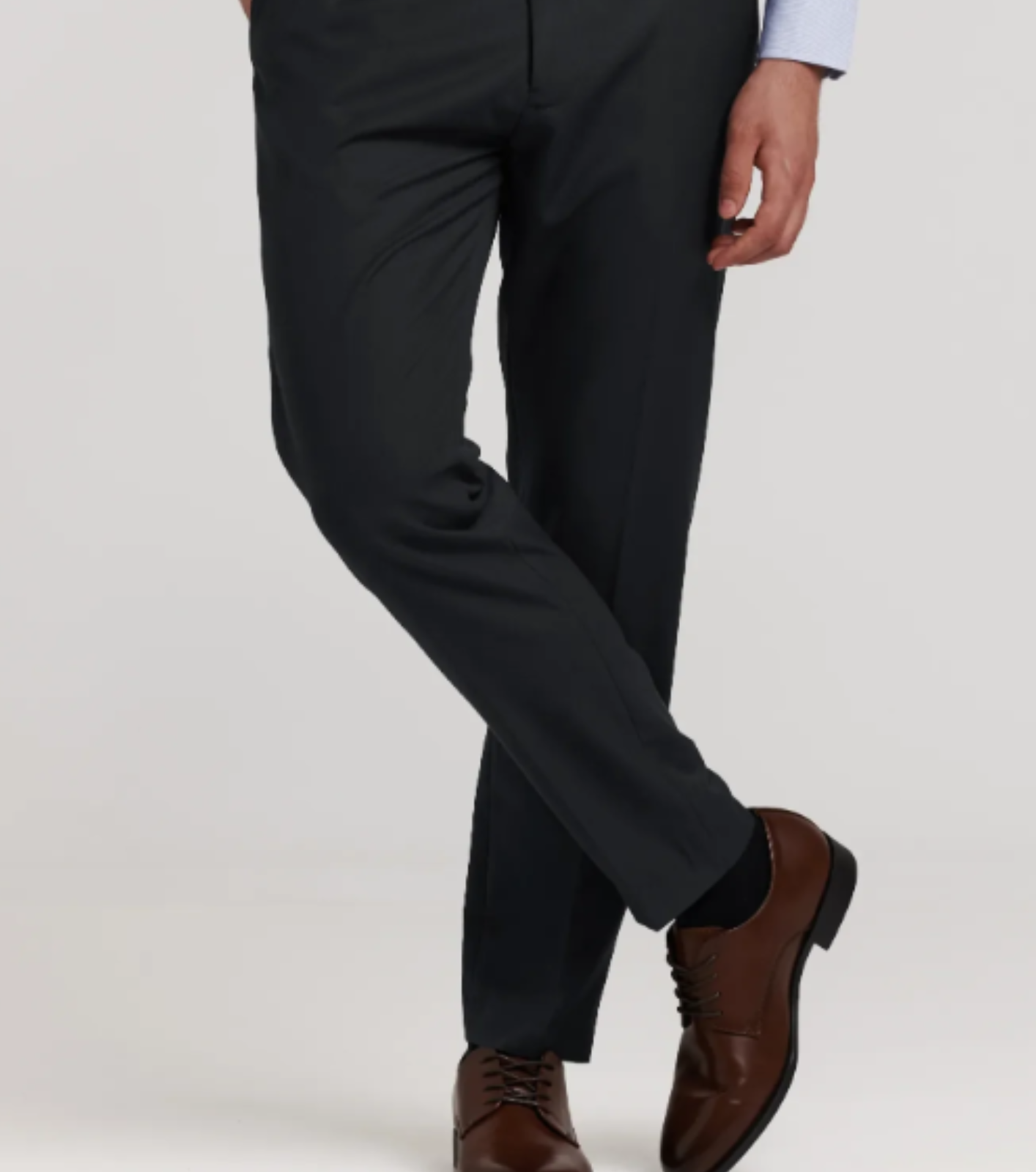 PANTALON DE TRAJE TWILL GRIS