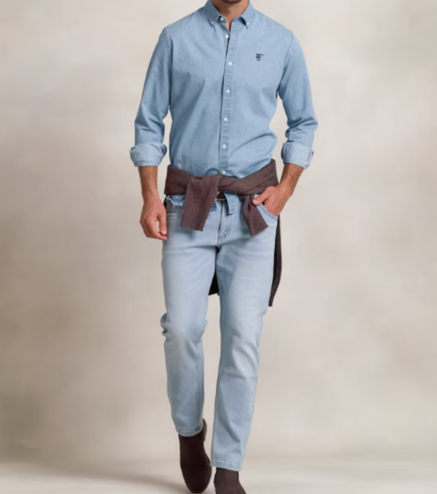 Camisa Denim Azul Claro